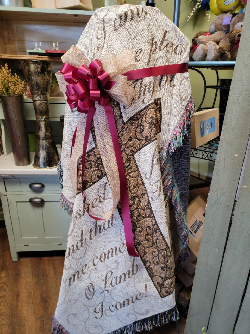 TAPESTRY WOVEN THROW ON AN EASEL – Oak Ridge Floral Company Llc, Oak Ridge TN