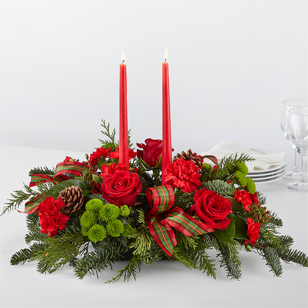 By the Candlelight Centerpiece – Oak Ridge Floral Company Llc, Oak Ridge TN