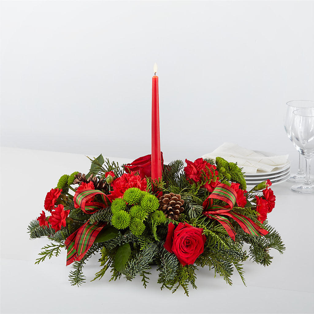 By the Candlelight Centerpiece – Oak Ridge Floral Company Llc, Oak Ridge TN