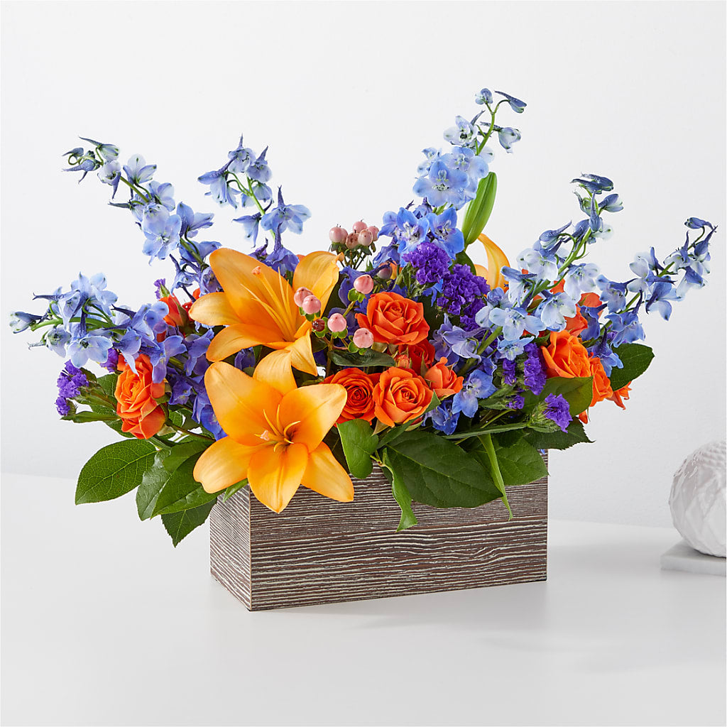 Radiant Citrus Box Bouquet – Oak Ridge Floral Company Llc, Oak Ridge TN
