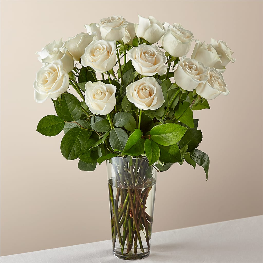 Long Stem White Rose Bouquet – Oak Ridge Floral Company Llc, Oak Ridge TN