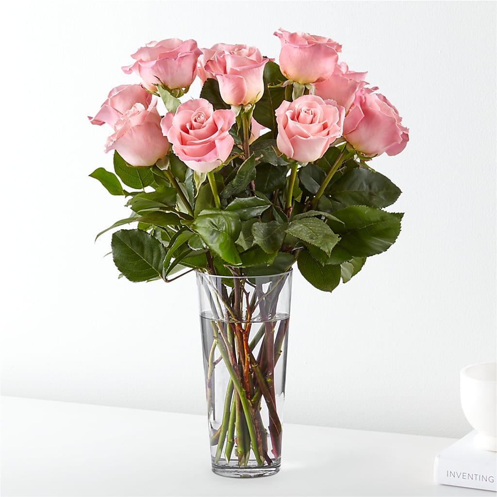 Long Stem Pink Rose Bouquet – Oak Ridge Floral Company Llc, Oak Ridge TN