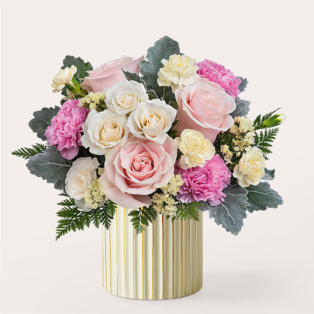 Blissful Moments Bouquet with Ivory Vase – Oak Ridge Floral Company Llc, Oak Ridge TN