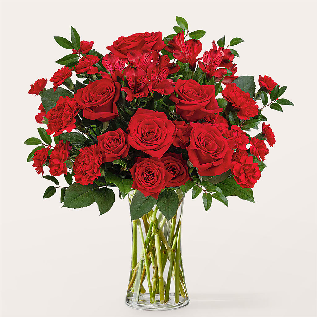 Brilliant Ruby Bouquet – Oak Ridge Floral Company Llc, Oak Ridge TN