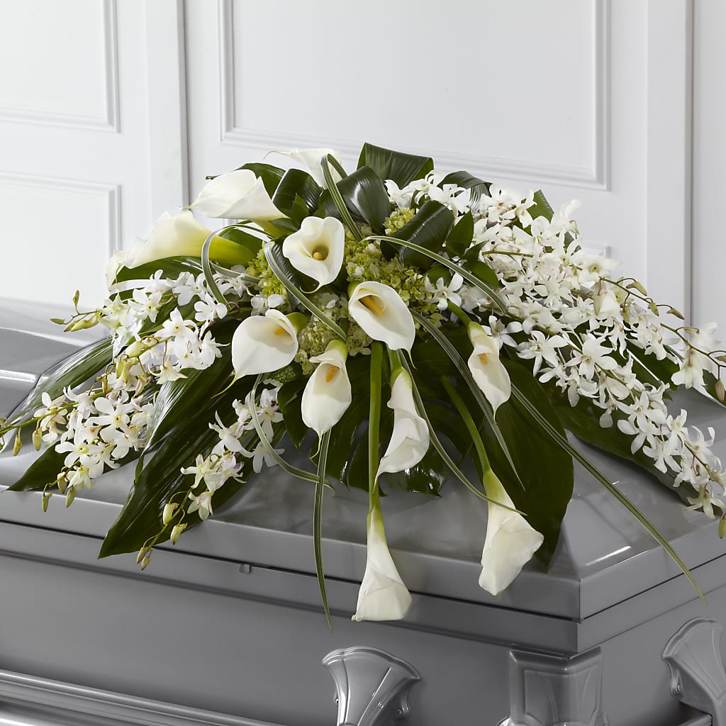 Angel Wings Casket Spray – Oak Ridge Floral Company Llc, Oak Ridge TN