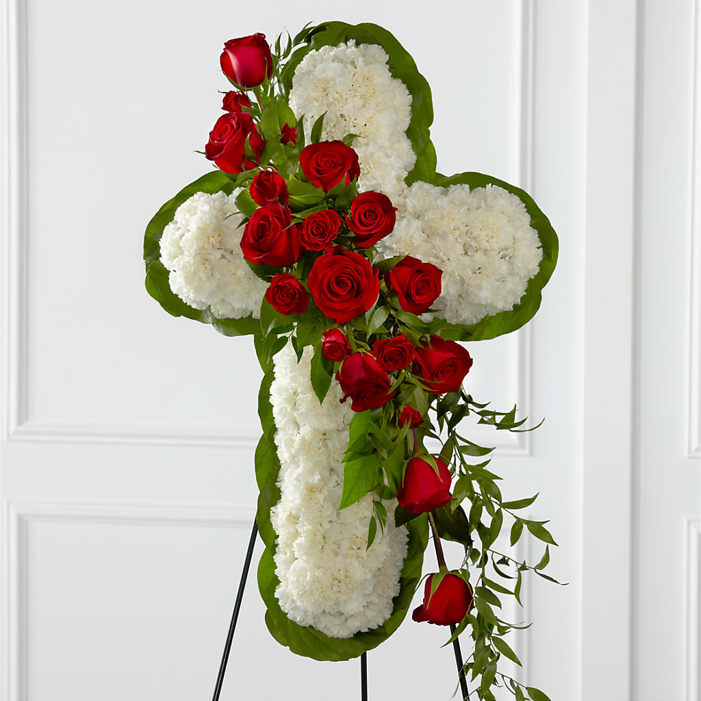 Floral Cross Easel – Oak Ridge Floral Company Llc, Oak Ridge TN