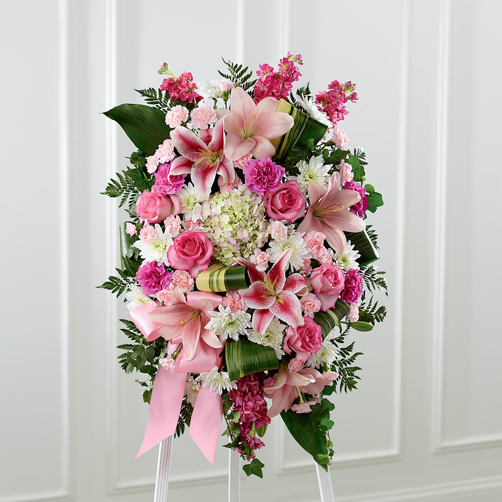 Comforting Standing Spray – Oak Ridge Floral Company Llc, Oak Ridge TN