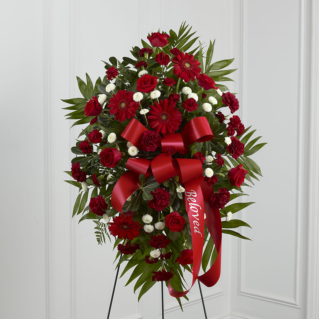 Treasured Memories Standing Spray – Oak Ridge Floral Company Llc, Oak Ridge TN