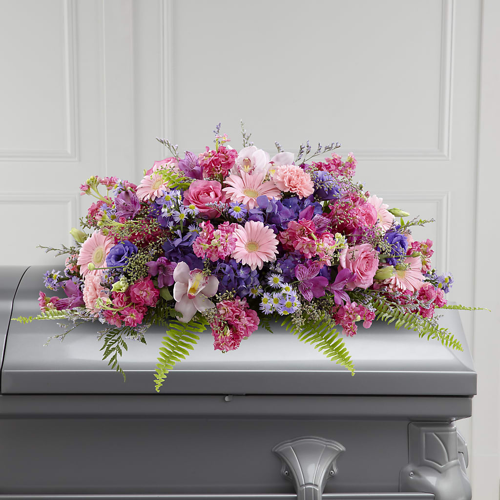 Glorious Garden Casket Spray – Oak Ridge Floral Company Llc, Oak Ridge TN