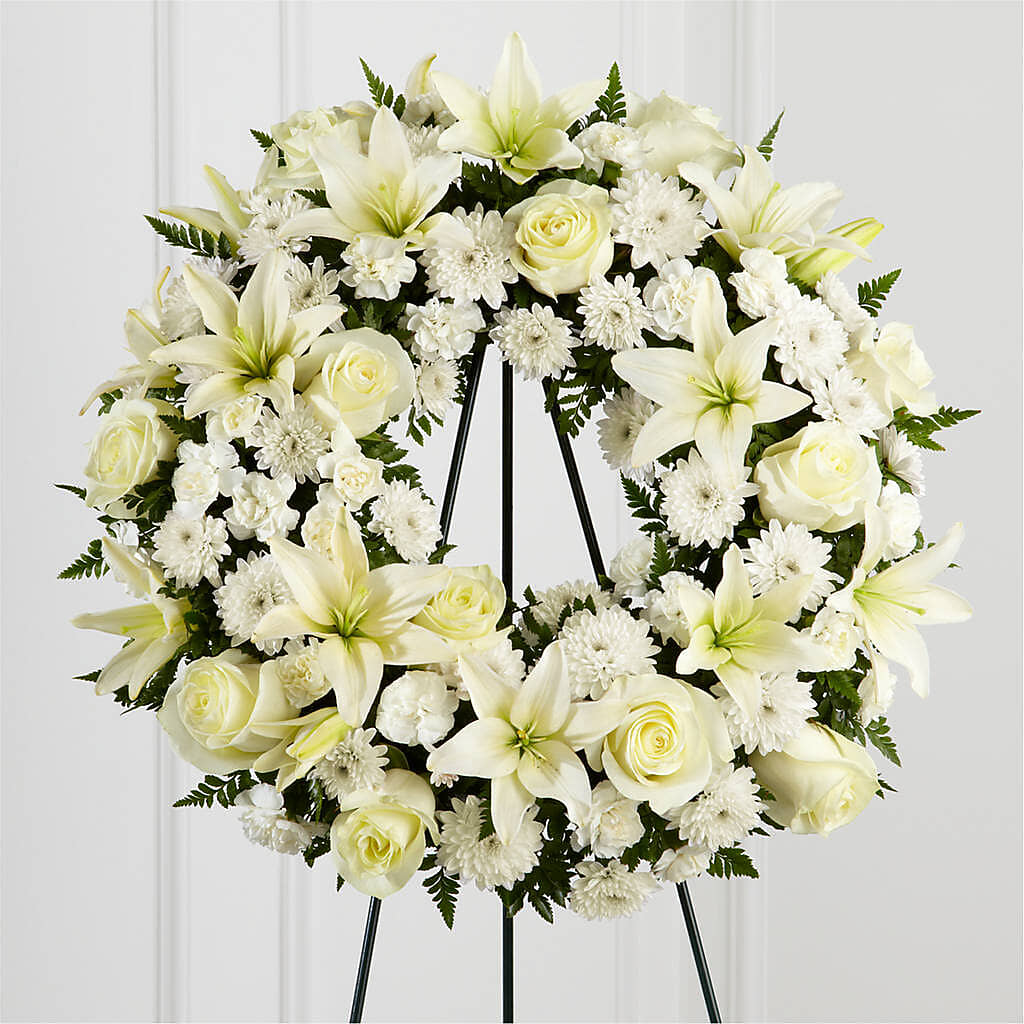 Treasured Tribute Wreath – Oak Ridge Floral Company Llc, Oak Ridge TN