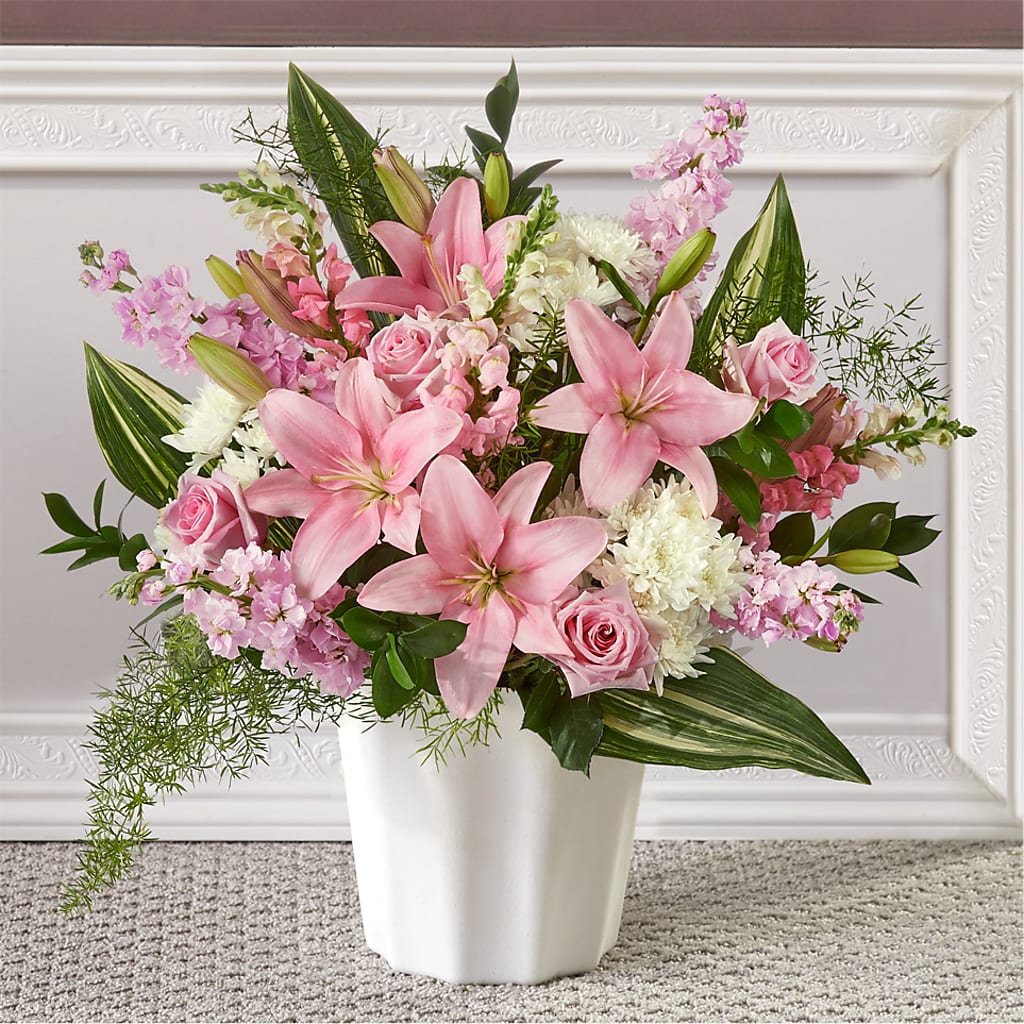 Simply Serene Floor Basket – Oak Ridge Floral Company Llc, Oak Ridge TN