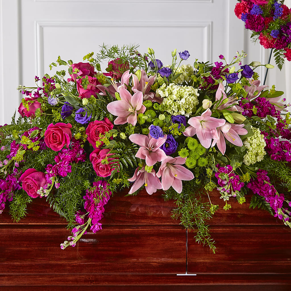 Radiant Tribute Casket Spray – Oak Ridge Floral Company Llc, Oak Ridge TN