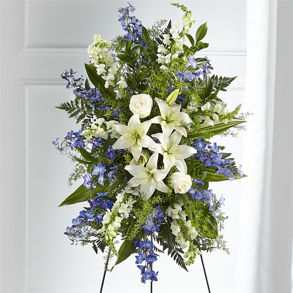 Faithful Friend Standing Spray – Oak Ridge Floral Company Llc, Oak Ridge TN