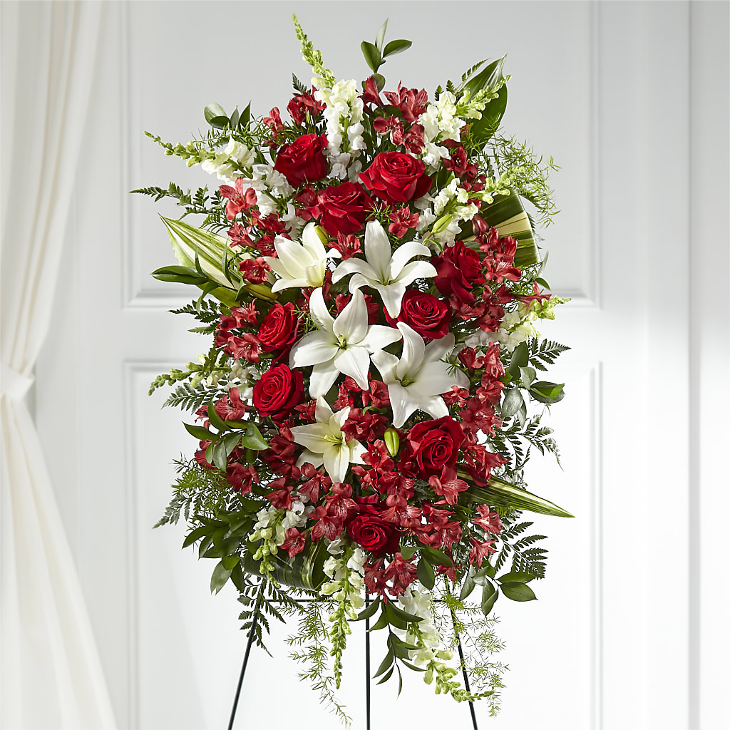 Everlasting Memory Standing Spray – Oak Ridge Floral Company Llc, Oak Ridge TN