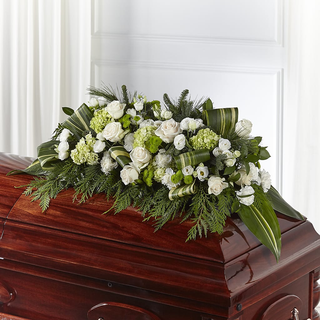 Hopeful Gesture Casket Spray – Oak Ridge Floral Company Llc, Oak Ridge TN