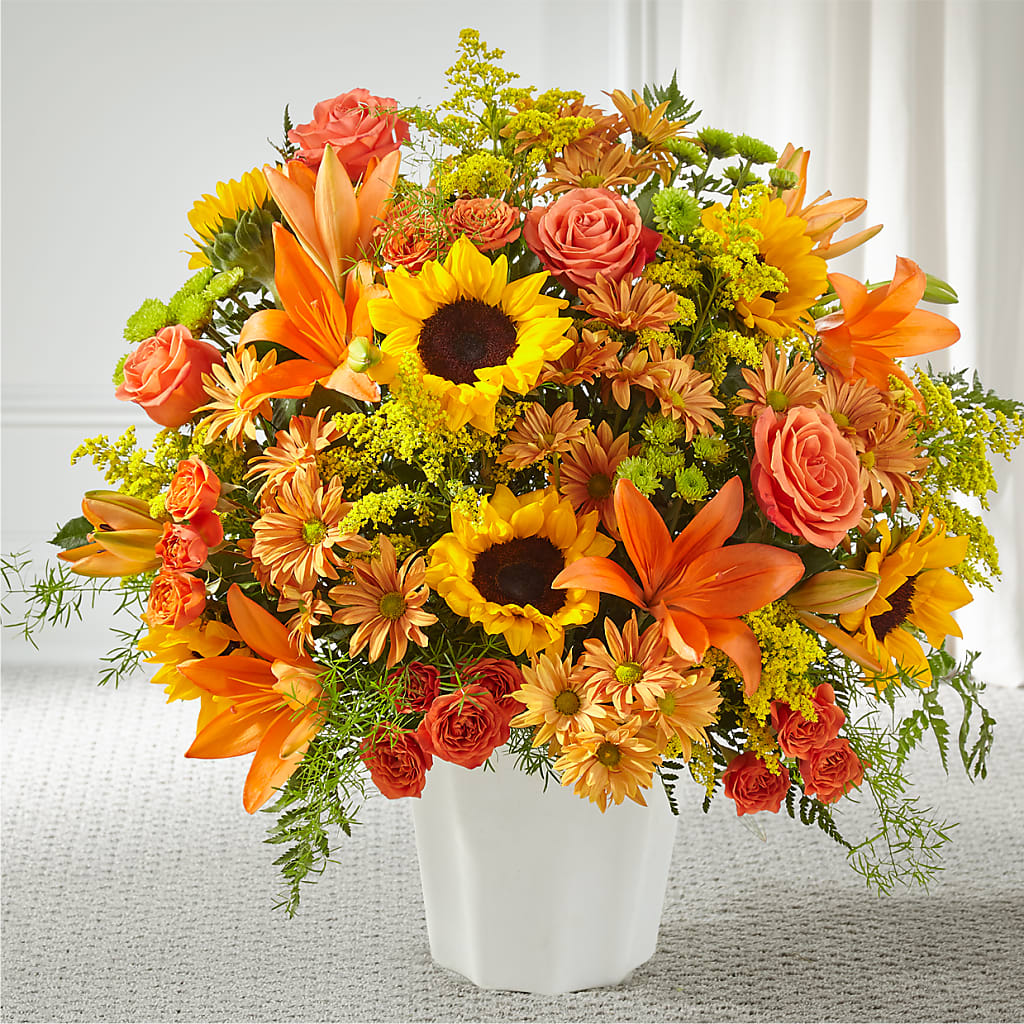Harvest Thoughts Floor Basket – Oak Ridge Floral Company Llc, Oak Ridge TN