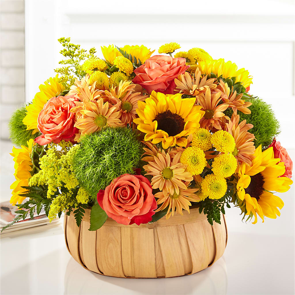 Harvest Sunflower Basket – Oak Ridge Floral Company Llc, Oak Ridge TN