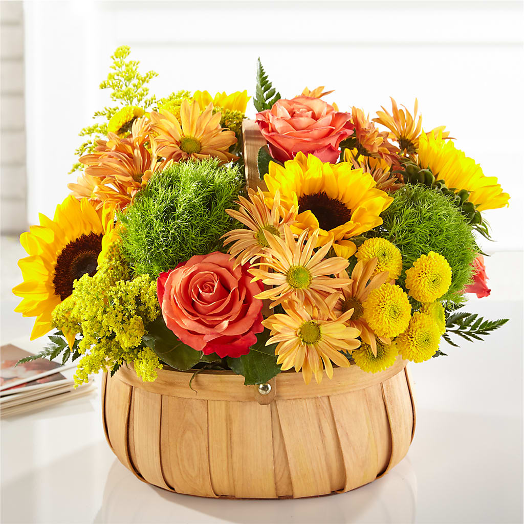 Harvest Sunflower Basket – Oak Ridge Floral Company Llc, Oak Ridge TN