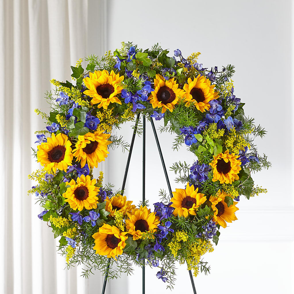 Bright Rays Wreath – Oak Ridge Floral Company Llc, Oak Ridge TN