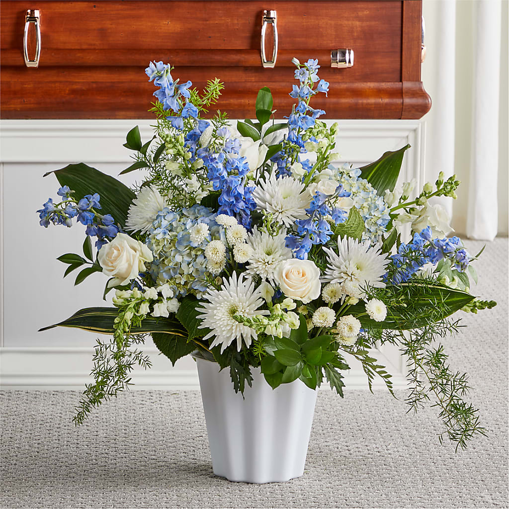 Everlasting Memories Floor Basket – Oak Ridge Floral Company Llc, Oak Ridge TN
