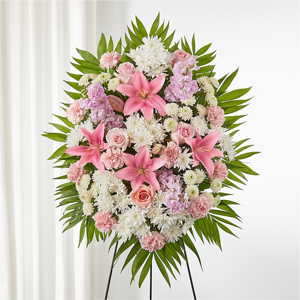 Offering Solace Standing Spray – Oak Ridge Floral Company Llc, Oak Ridge TN