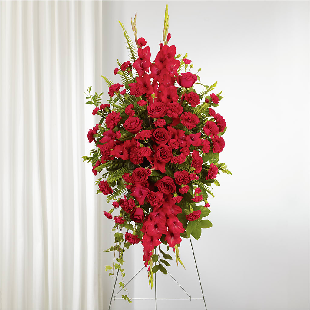 From the Heart Standing Spray – Oak Ridge Floral Company Llc, Oak Ridge TN