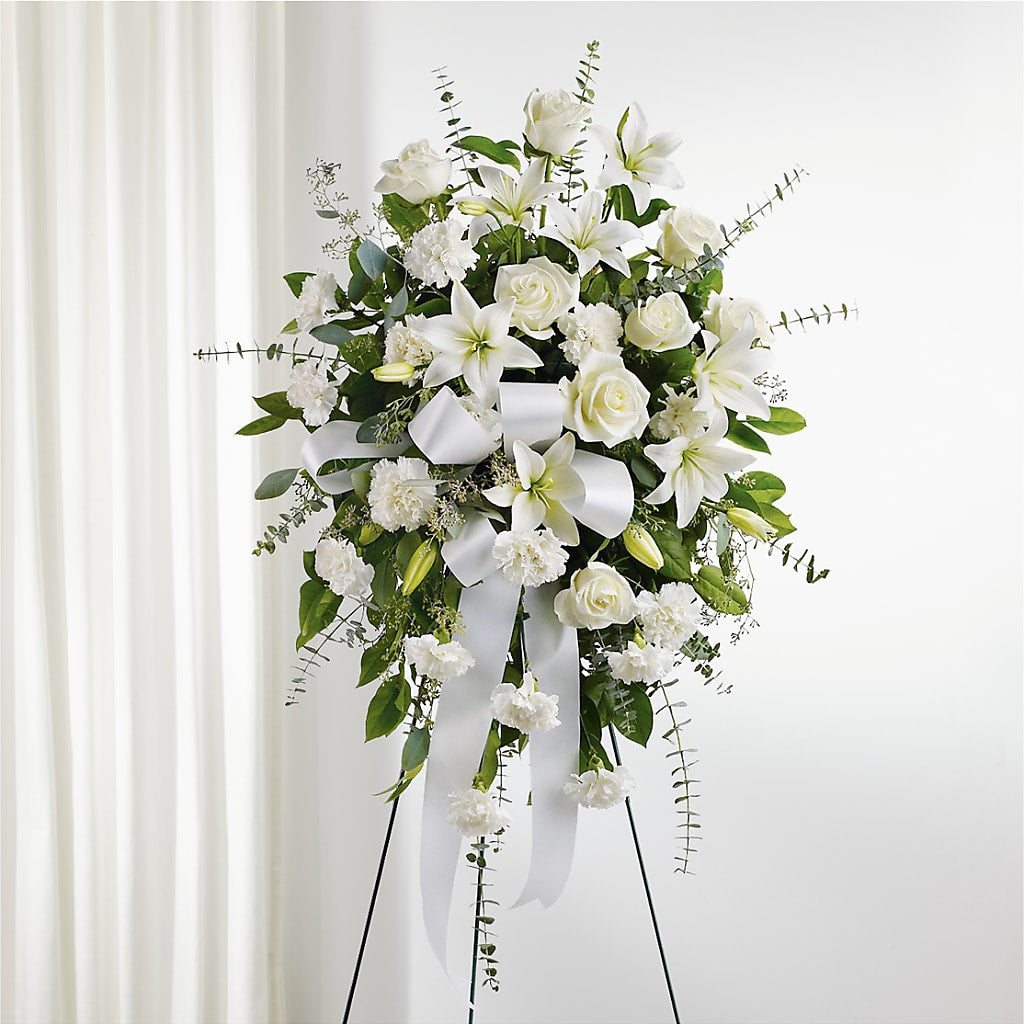With Care Standing Spray – Oak Ridge Floral Company Llc, Oak Ridge TN
