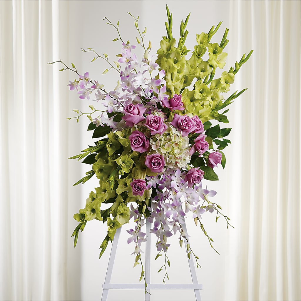 Lasting Legacy Standing Spray – Oak Ridge Floral Company Llc, Oak Ridge TN