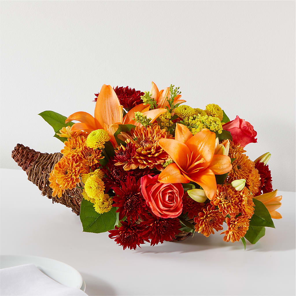 Bouquet of Blessings Cornucopia – Oak Ridge Floral Company Llc, Oak Ridge TN