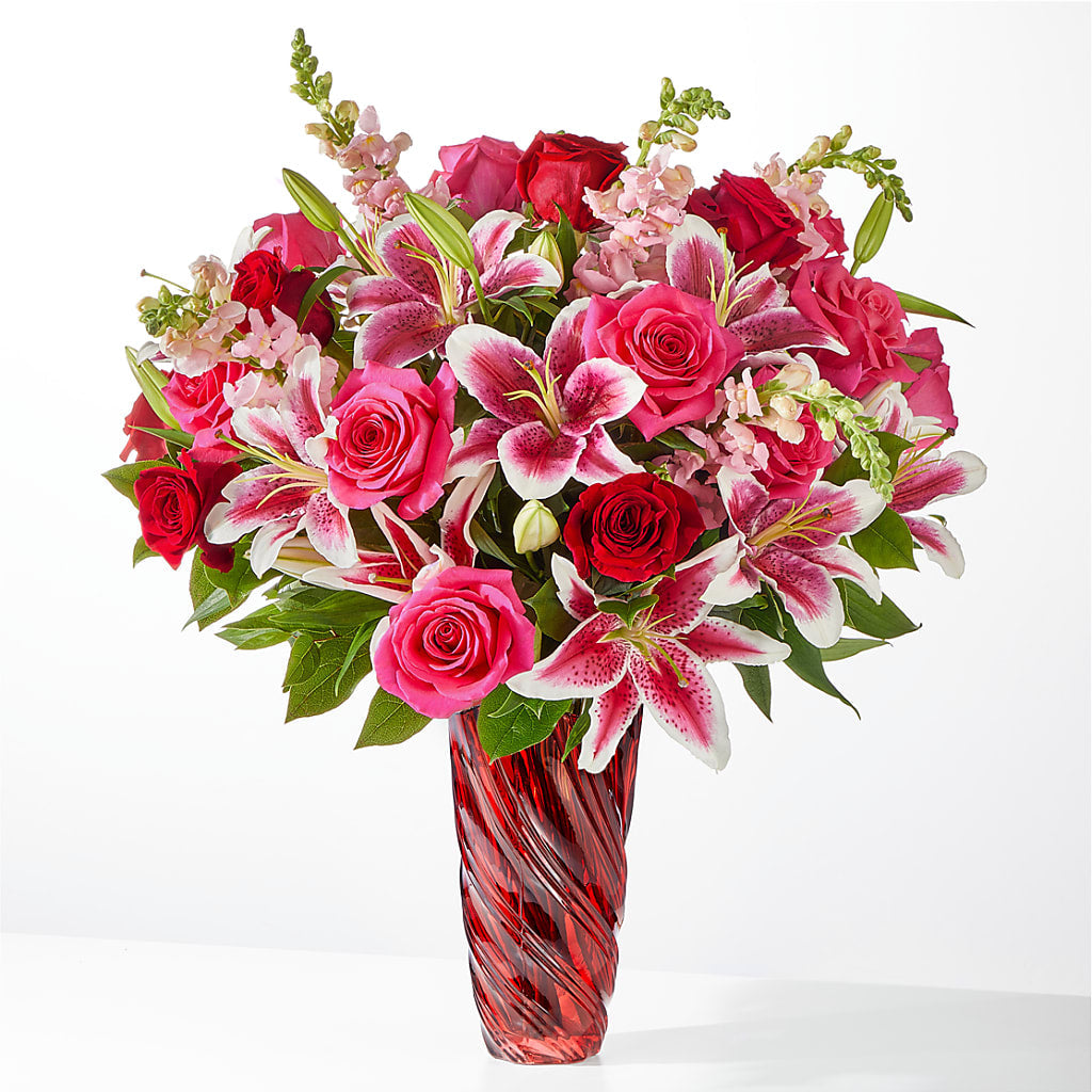 Always You Bouquet with Luxe Swirl Vase – Oak Ridge Floral Company Llc, Oak Ridge TN