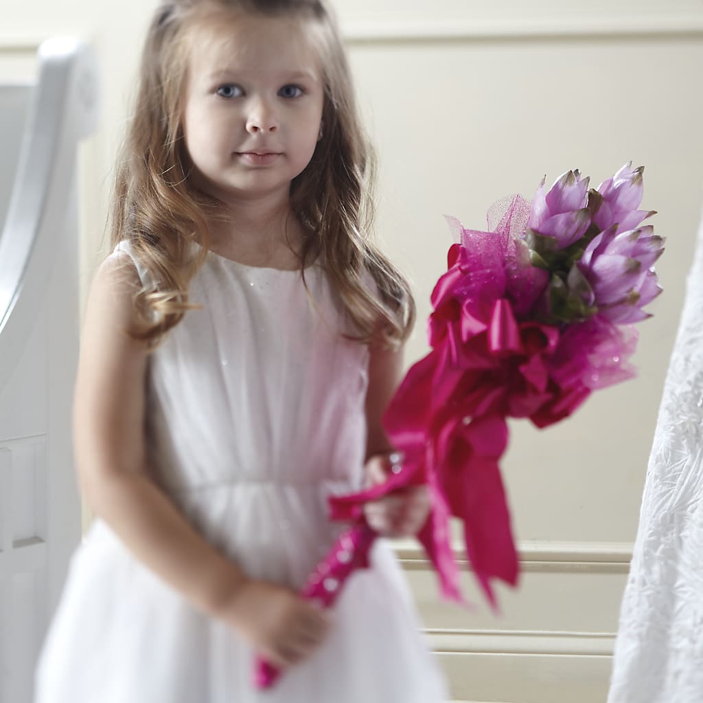 Sparkle Pink Flower Girl Bouquet – Oak Ridge Floral Company Llc, Oak Ridge TN