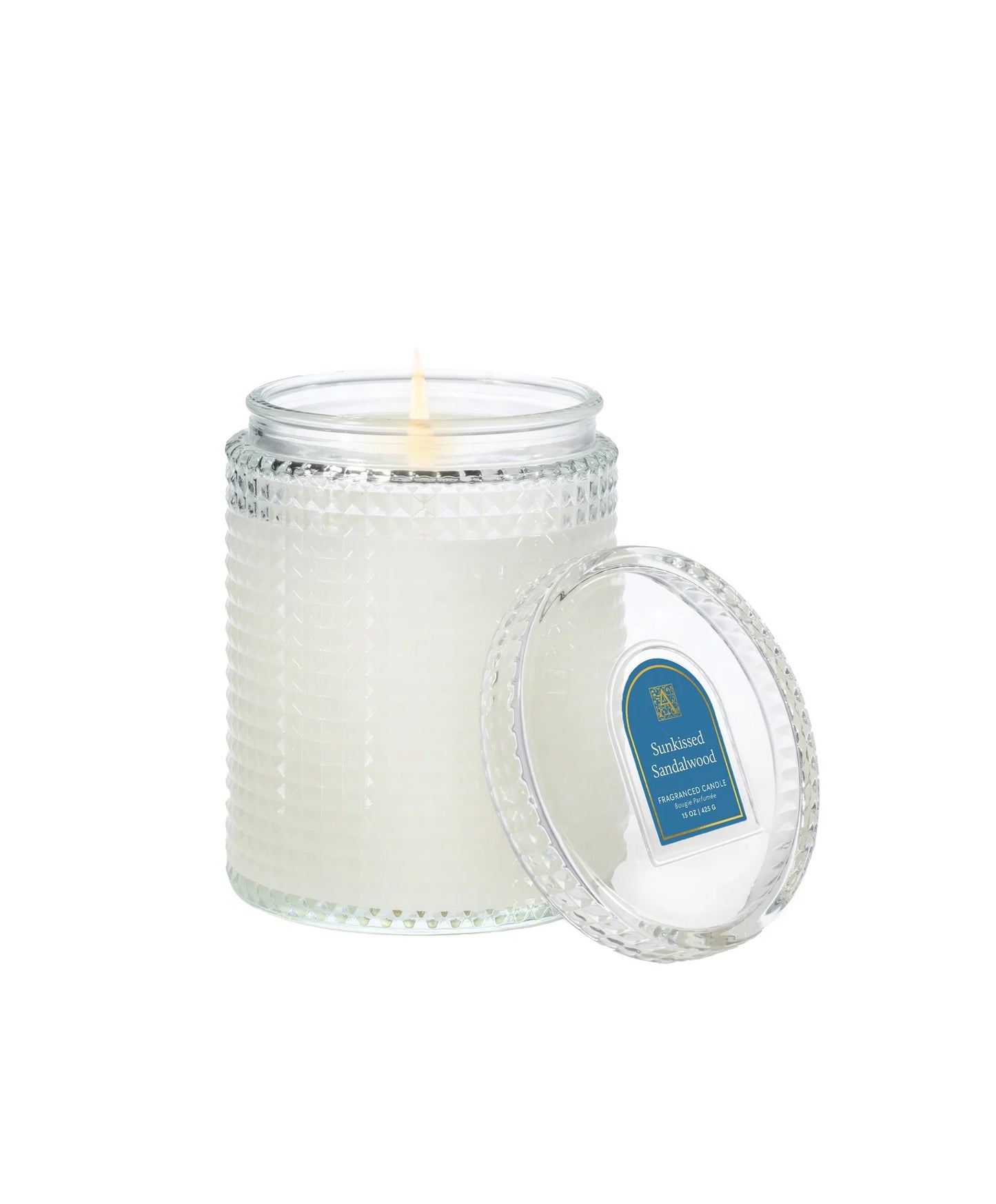 Aromatique: Textured Glass Candle with Lid 15 oz –  Oak Ridge Floral Company Llc, Oak Ridge TN