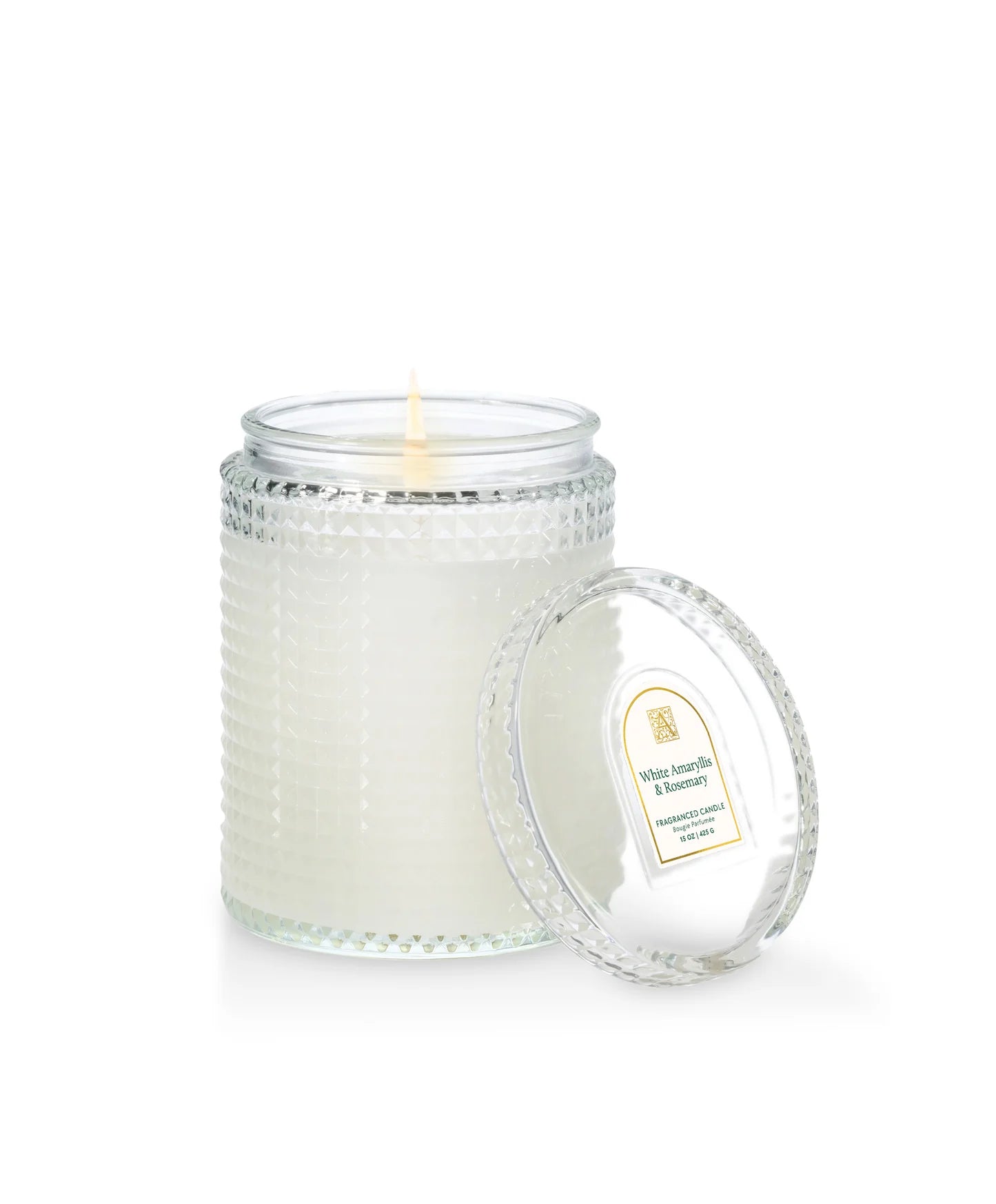 Aromatique: Textured Glass Candle with Lid 15 oz –  Oak Ridge Floral Company Llc, Oak Ridge TN