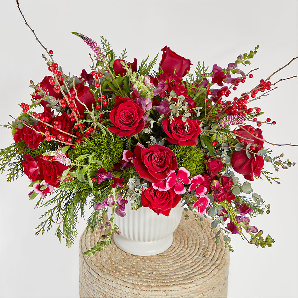 Big Red Bow Bouquet –  Oak Ridge Floral Company Llc, Oak Ridge TN