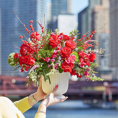 Big Red Bow Bouquet –  Oak Ridge Floral Company Llc, Oak Ridge TN