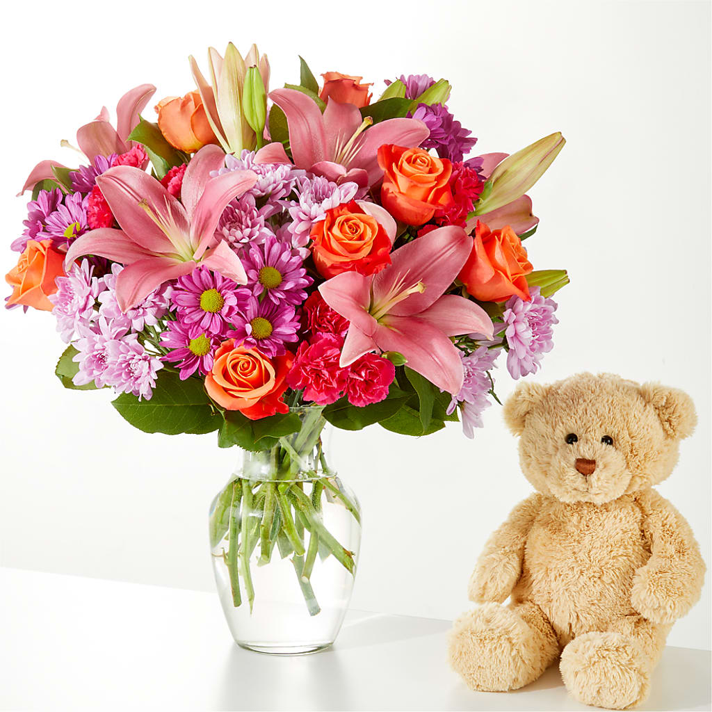 One and Only Bouquet and Bear Bundle –  Oak Ridge Floral Company Llc, Oak Ridge TN