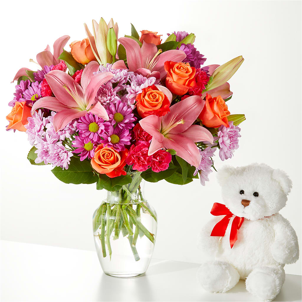 One and Only Bouquet and Bear Bundle –  Oak Ridge Floral Company Llc, Oak Ridge TN