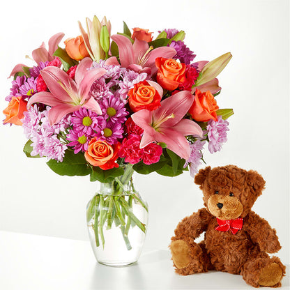 One and Only Bouquet and Bear Bundle –  Oak Ridge Floral Company Llc, Oak Ridge TN