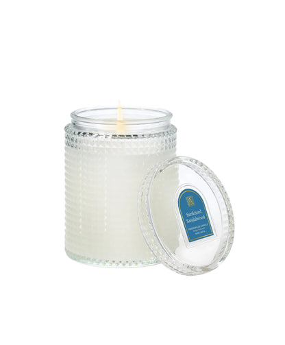Textured Glass Candle with Lid  –  Oak Ridge Floral Company Llc, Oak Ridge TN