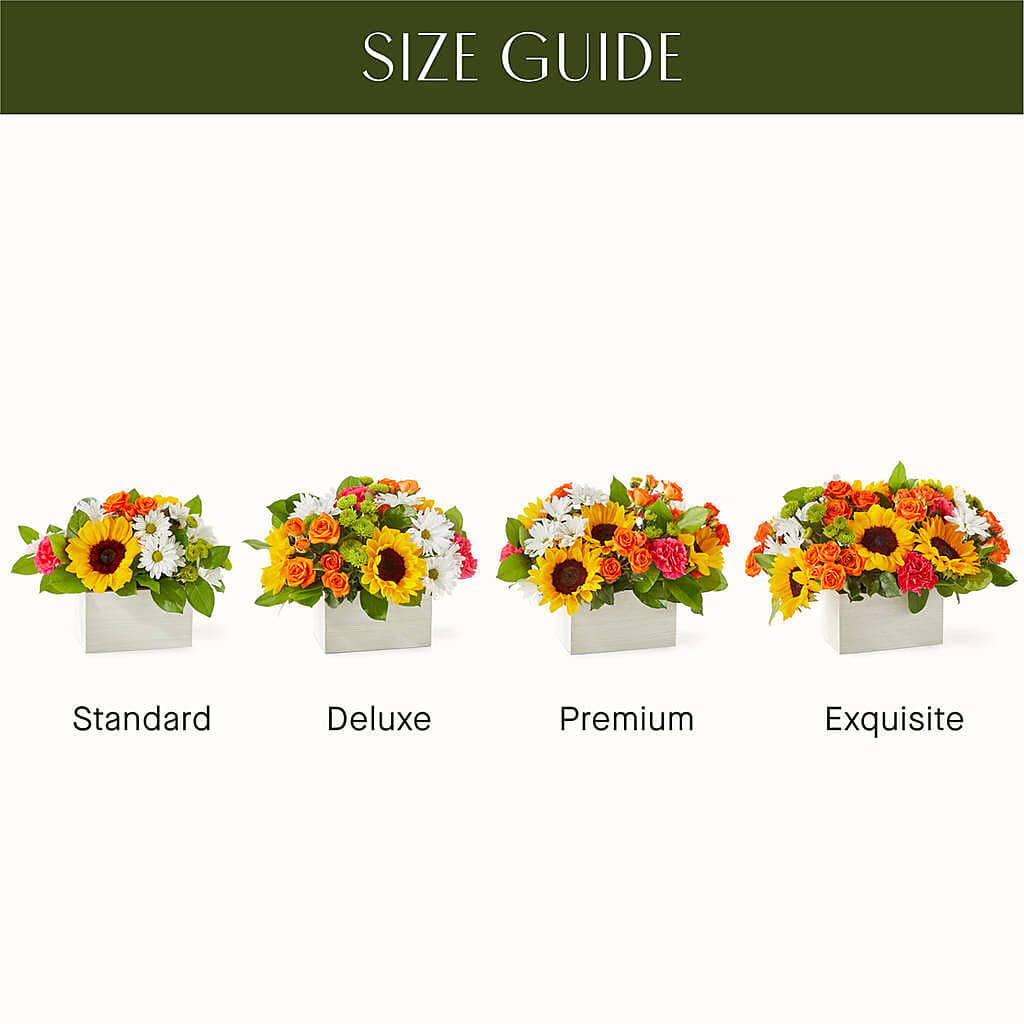 Sun-drenched Blooms Box Bouquet –  Oak Ridge Floral Company Llc, Oak Ridge TN
