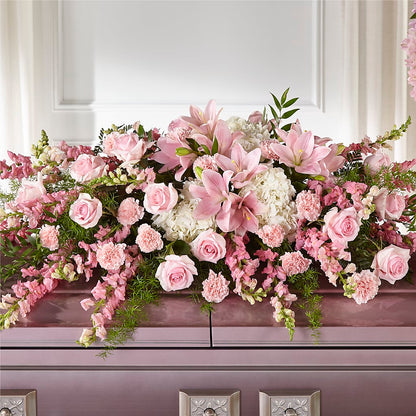 Life & Remembrance Casket Spray –  Oak Ridge Floral Company Llc, Oak Ridge TN
