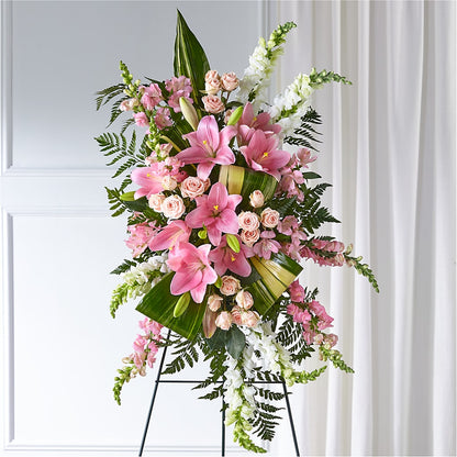 Elegant Embrace Standing Spray –  Oak Ridge Floral Company Llc, Oak Ridge TN