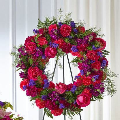 Calming Colors Wreath –  Oak Ridge Floral Company Llc, Oak Ridge TN