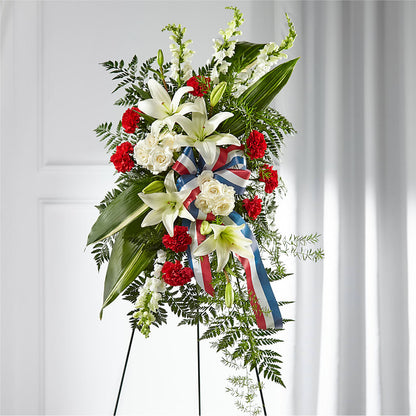 Stars of Life Standing Spray –  Oak Ridge Floral Company Llc, Oak Ridge TN