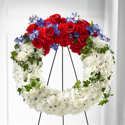 Patriotic Passion Wreath –  Oak Ridge Floral Company Llc, Oak Ridge TN