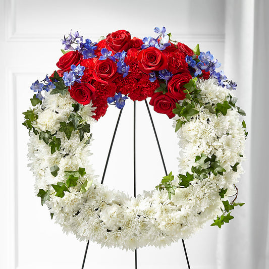 Patriotic Passion Wreath –  Oak Ridge Floral Company Llc, Oak Ridge TN