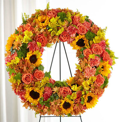 Autumnal Memories Wreath (Standard) –  Oak Ridge Floral Company Llc, Oak Ridge TN