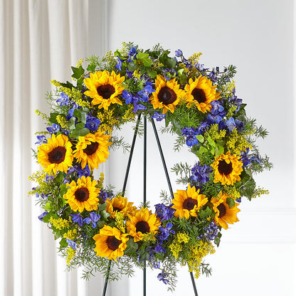 Bright Rays Wreath –  Oak Ridge Floral Company Llc, Oak Ridge TN