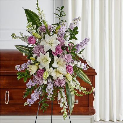 Grateful Hearts Standing Spray –  Oak Ridge Floral Company Llc, Oak Ridge TN