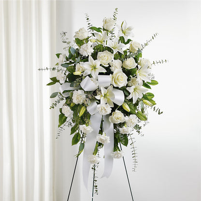 With Care Standing Spray –  Oak Ridge Floral Company Llc, Oak Ridge TN